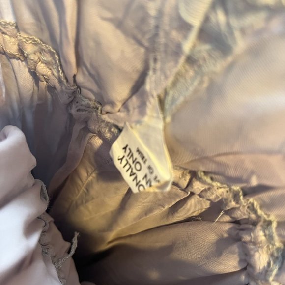 vintage 70s sun dress blue lace empire waist long maxi prom party hippie boho XS - Picture 9 of 9